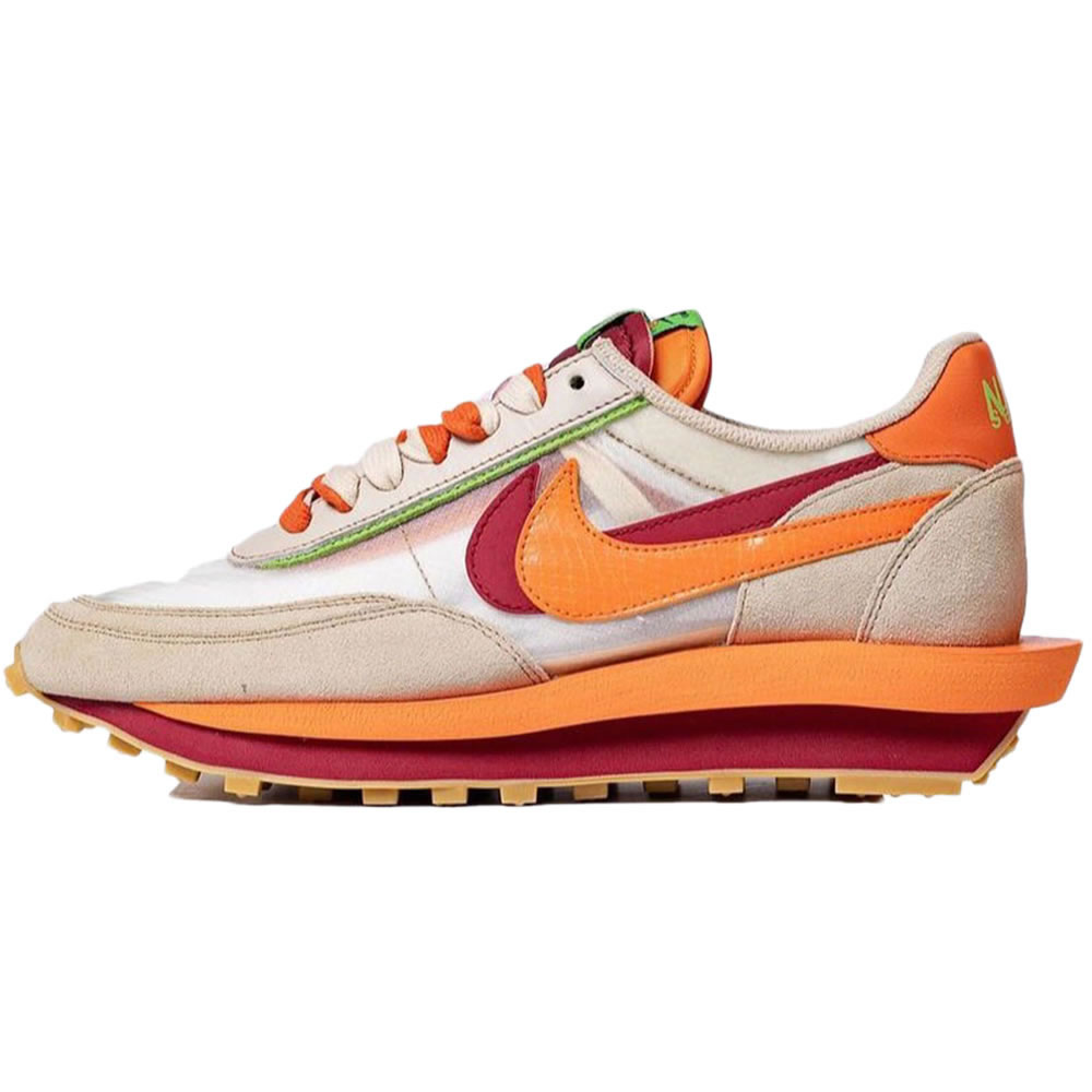 Clot Sacai Nike Ldwaffle Net Orange Blaze Shoes Dh1347 100 (1) - newkick.app