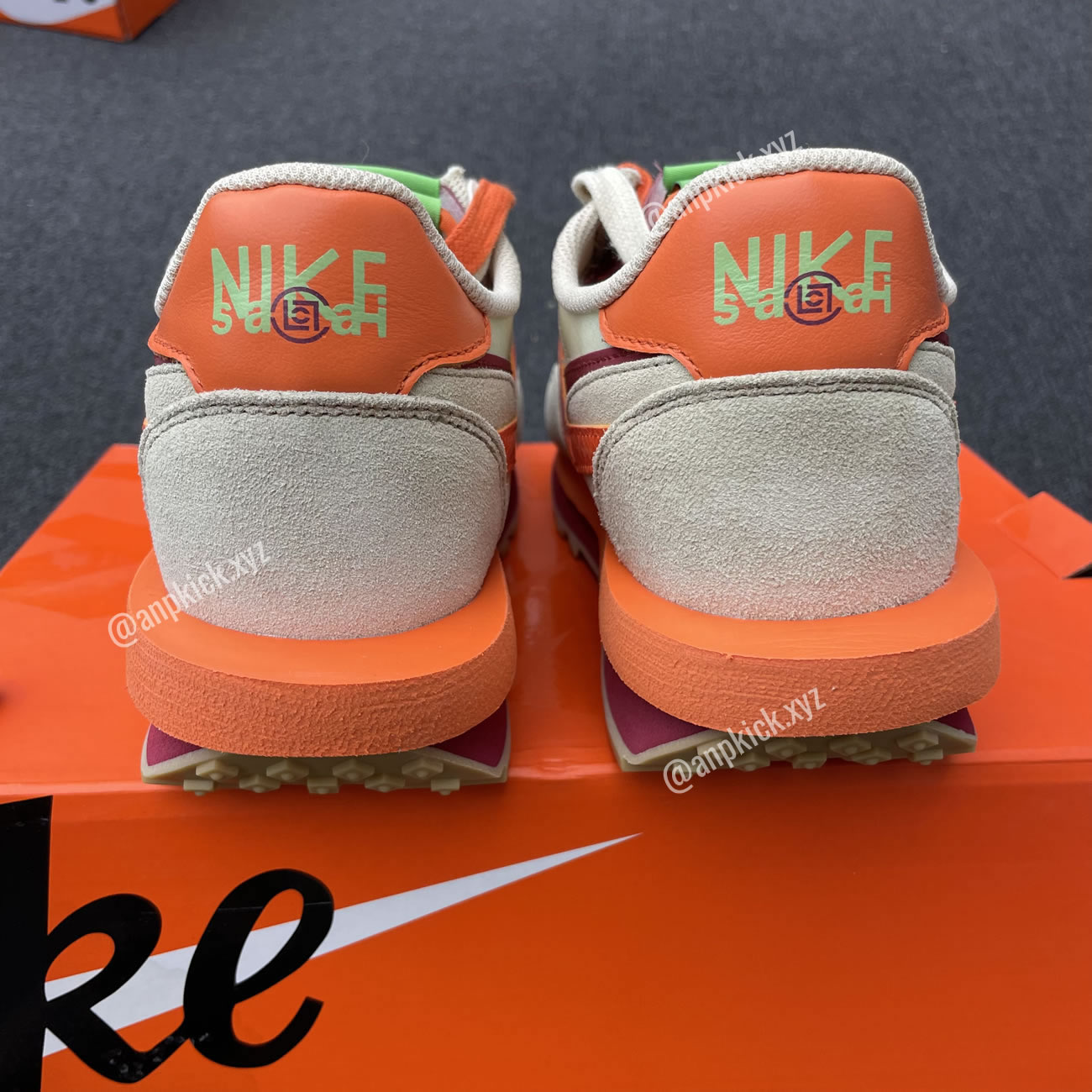 Clot Sacai Nike Ldwaffle Net Orange Blaze Shoes Dh1347 100 (9) - newkick.app