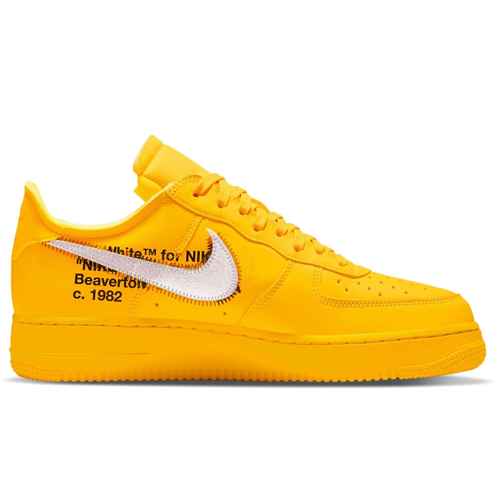 Off White Nike Air Force 1 University Gold Dd1876 700 (2) - newkick.app