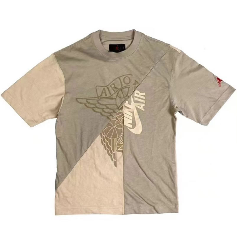 Travis Scott Cactus Jack Jordan T Shirt Khaki Desert (1) - newkick.app