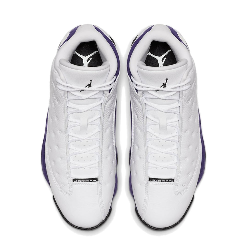 Air Jordan 13 Lakers White Black Court Purple University Gold 414571 105 (4) - newkick.app