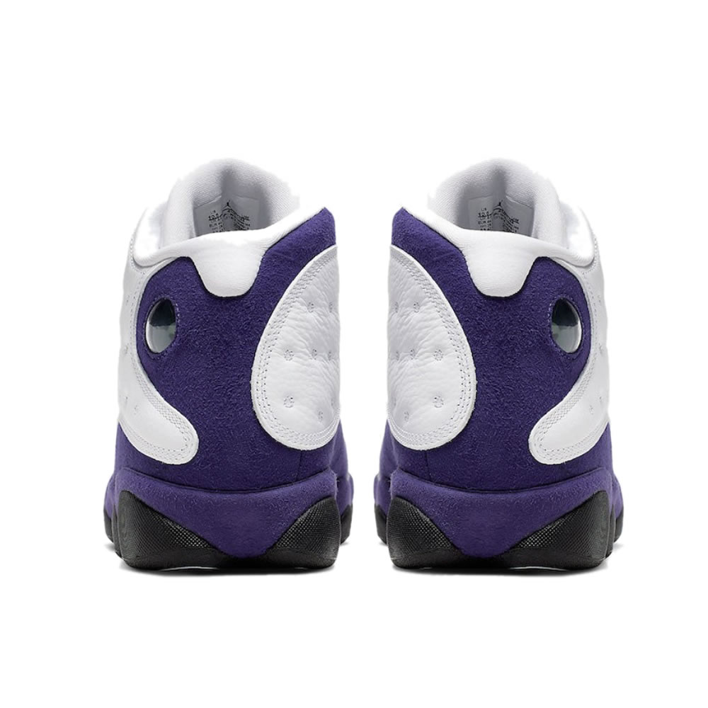 Air Jordan 13 Lakers White Black Court Purple University Gold 414571 105 (5) - newkick.app