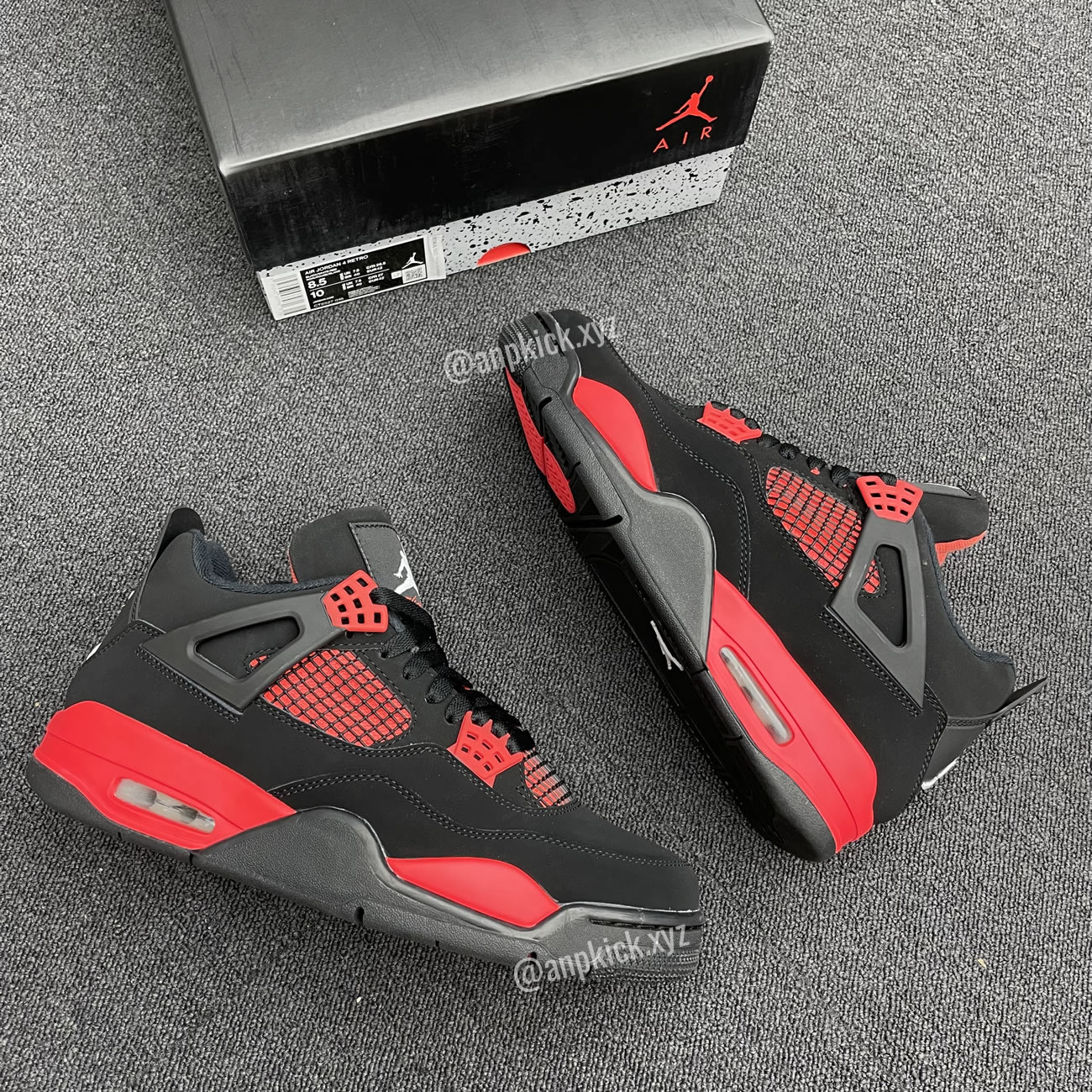 Air Jordan 4 Red Thunder Black White Red Ct8527 016 (10) - newkick.app