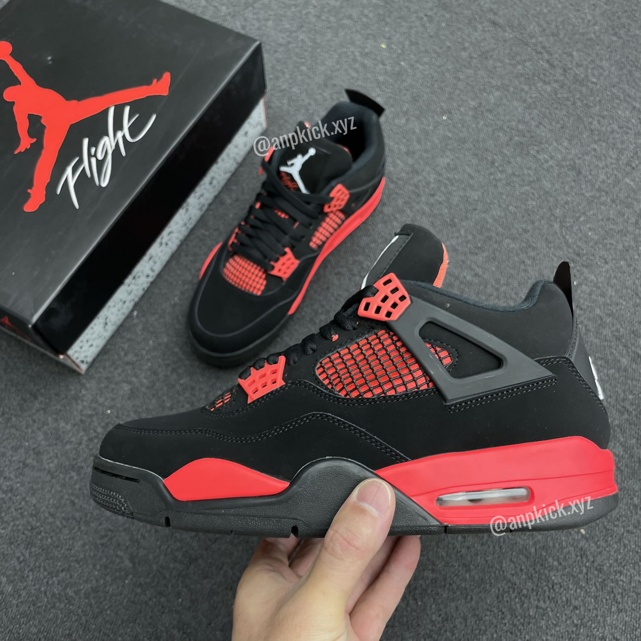 Air Jordan 4 Red Thunder Black White Red Ct8527 016 (2) - newkick.app