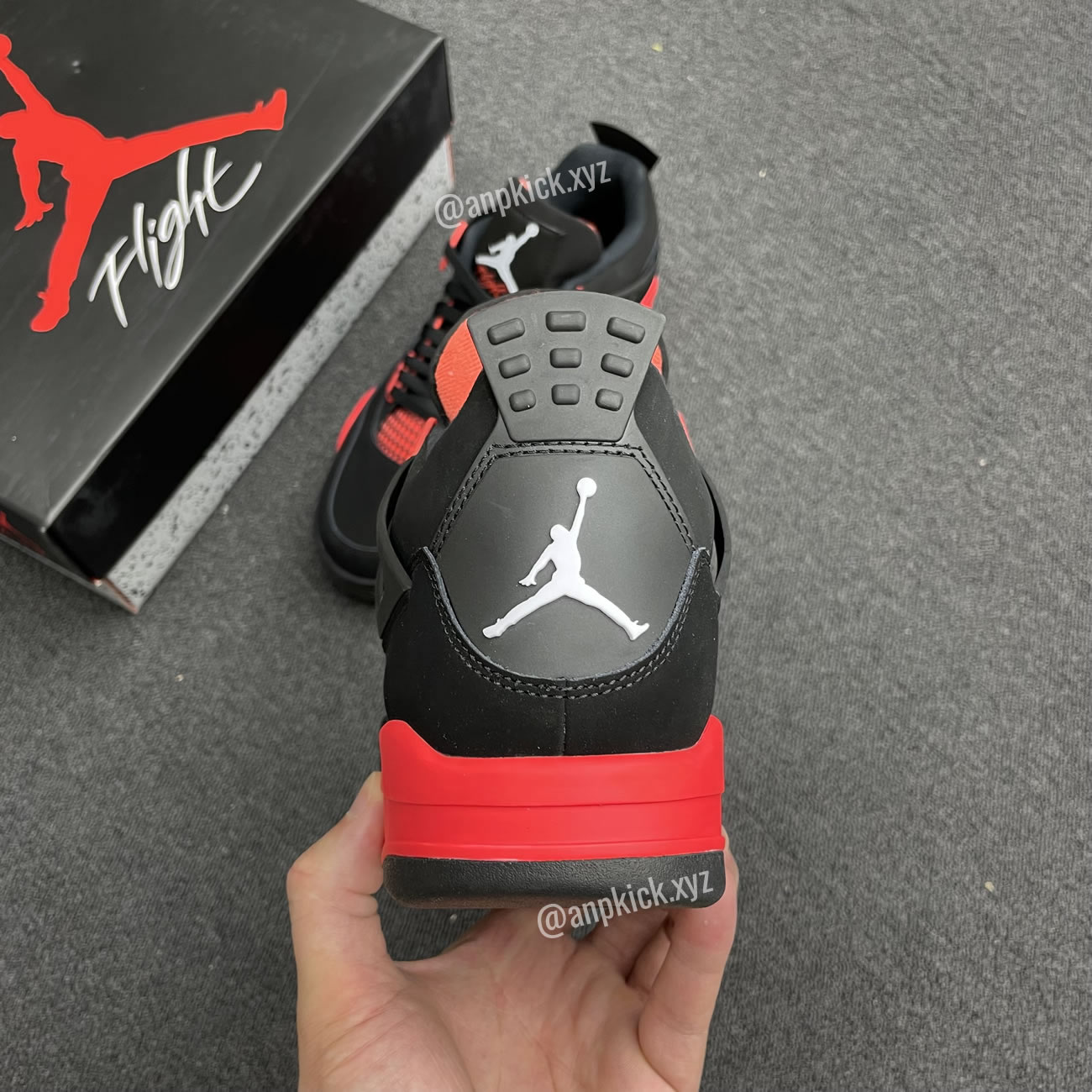 Air Jordan 4 Red Thunder Black White Red Ct8527 016 (4) - newkick.app