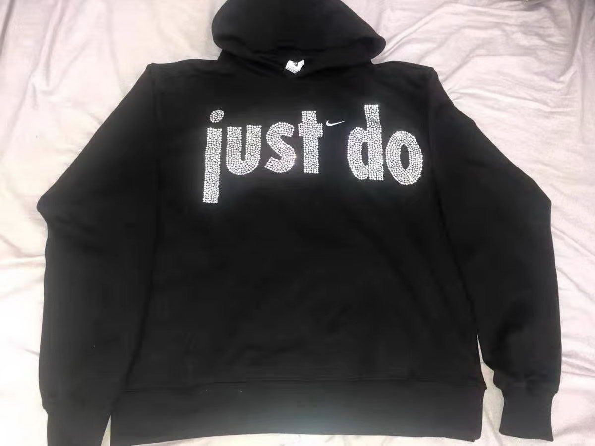 Nike Just Do It Hoodie Black (5) - newkick.app