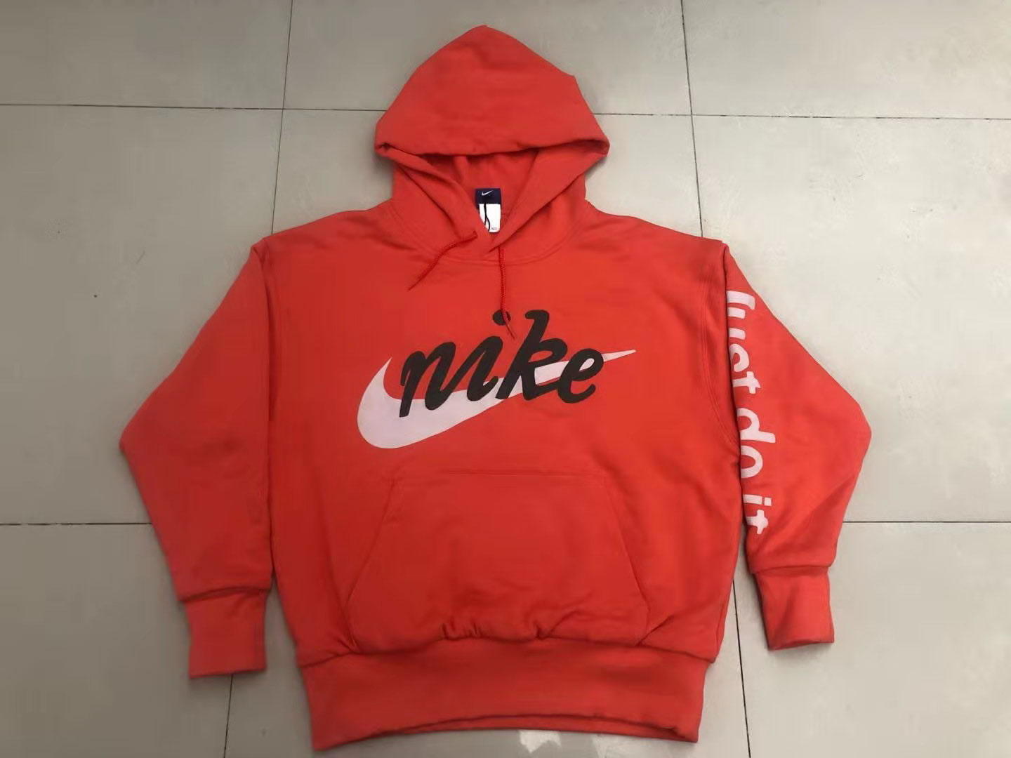 Nike Just Do It Hoodie Orange (2) - newkick.app