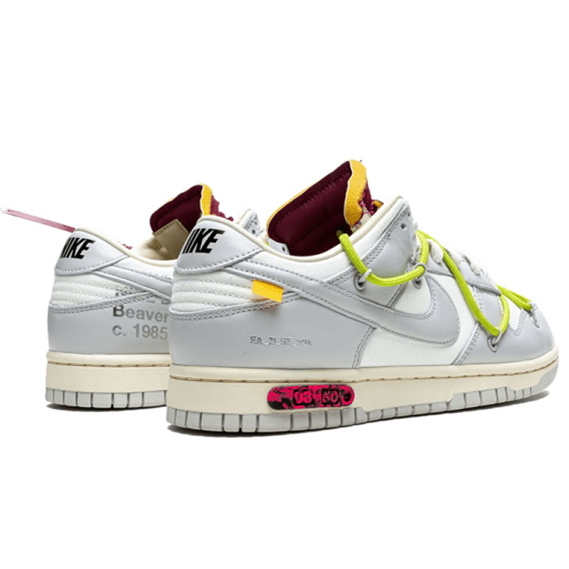 Off White Nike Sb Dunk Low The 08 Of 50 Grey White Yellow Dm1602 106 (3) - newkick.app