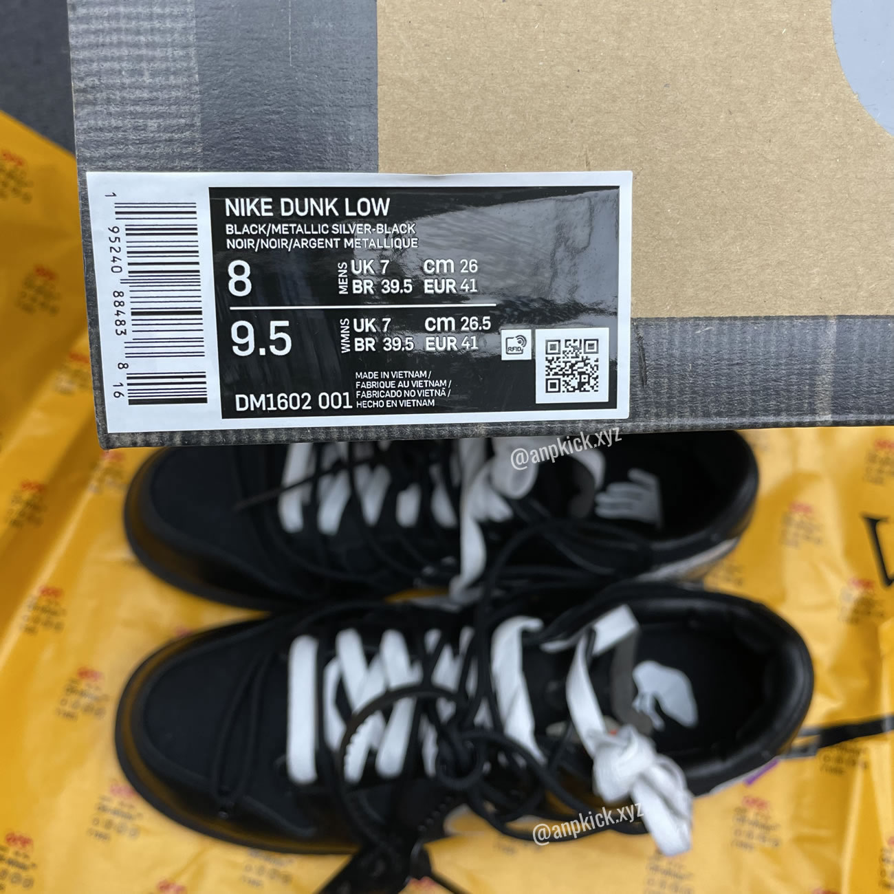 Off White Nike Sb Dunk Low The 50 Black Silver Dm1602 001 (10) - newkick.app