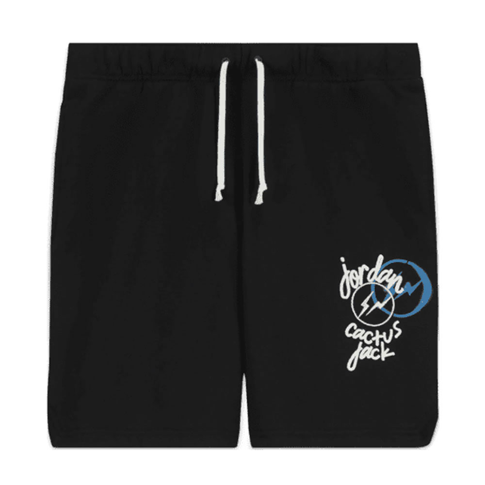 Travis Scott X Jordan X Fragment Shorts Black (1) - newkick.app