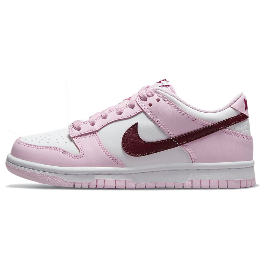 Nike Dunk Low Gs Strawberry Pink White Pink Red Cw1590 601 (1) - newkick.app