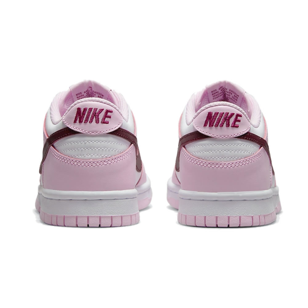 Nike Dunk Low Gs Strawberry Pink White Pink Red Cw1590 601 (5) - newkick.app