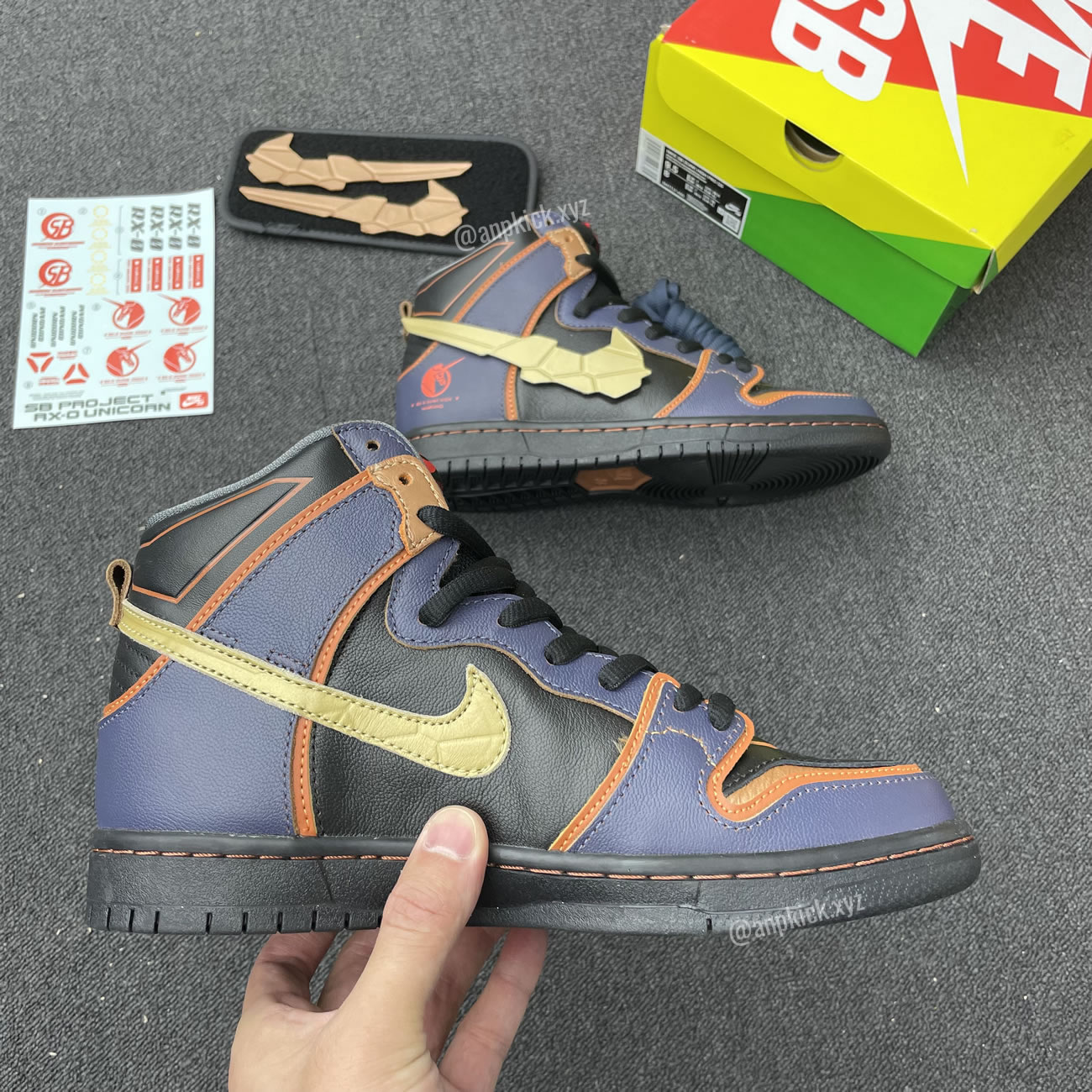 Gundam Nike Sb Dunk High Banshee Anpkick Dh7717 400 (5) - newkick.app