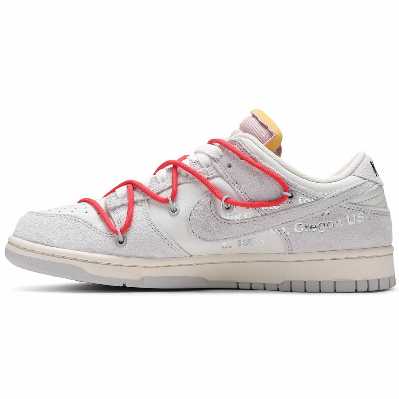 Off White Nike Sb Dunk Low Lot 33 Of 50 Sail Neutral Grey Chile Red Dj0950 118 (1) - newkick.app