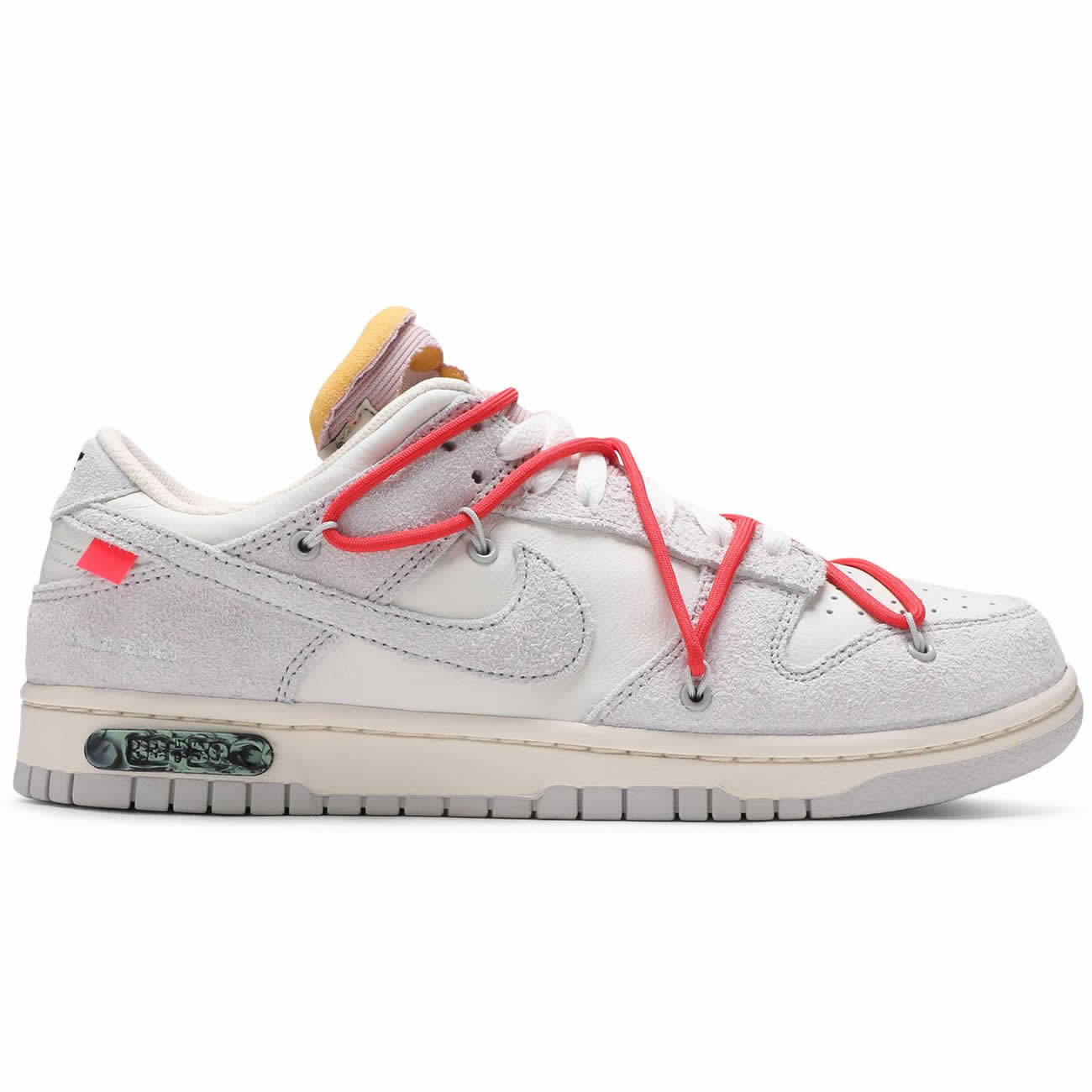 Off White Nike Sb Dunk Low Lot 33 Of 50 Sail Neutral Grey Chile Red Dj0950 118 (2) - newkick.app