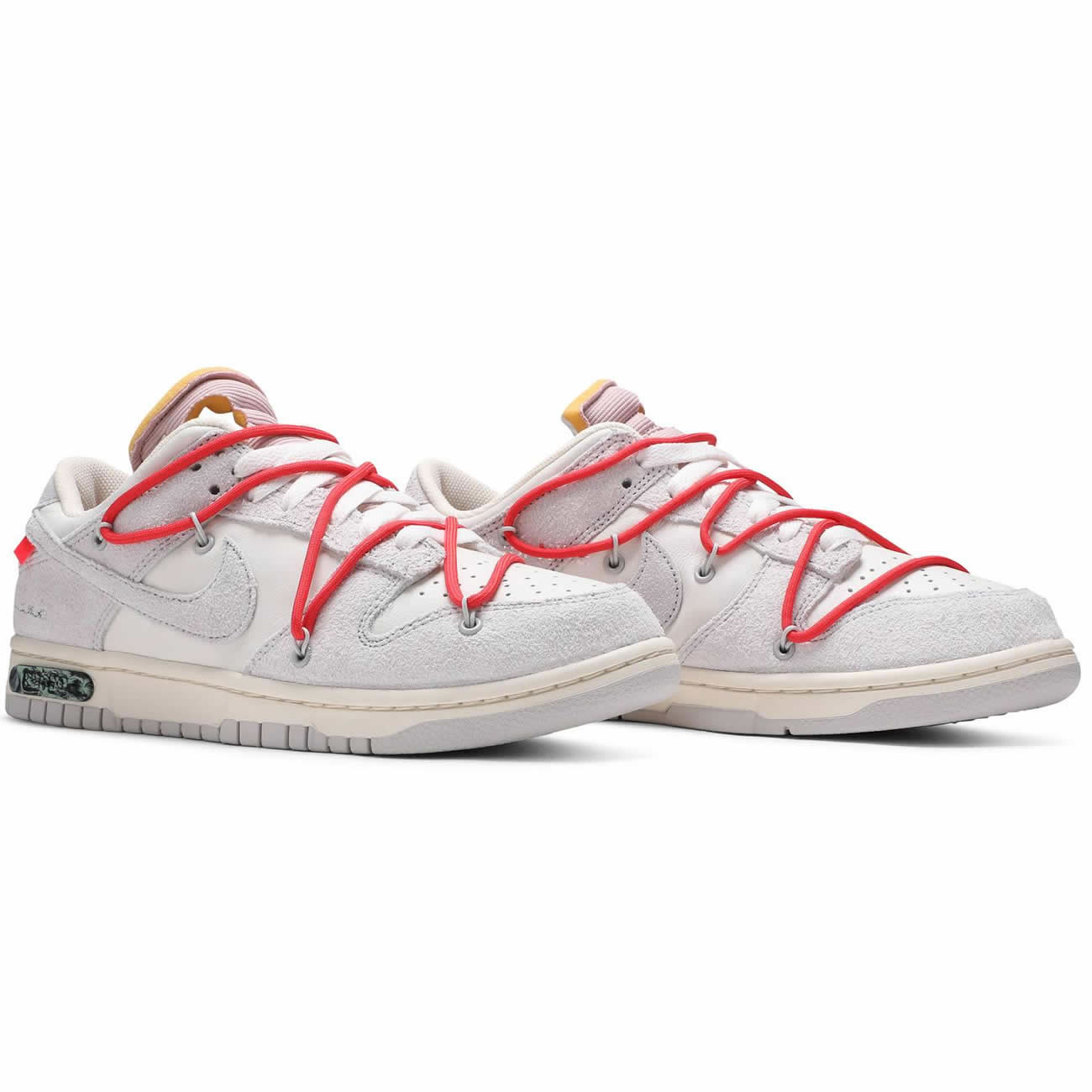 Off White Nike Sb Dunk Low Lot 33 Of 50 Sail Neutral Grey Chile Red Dj0950 118 (3) - newkick.app