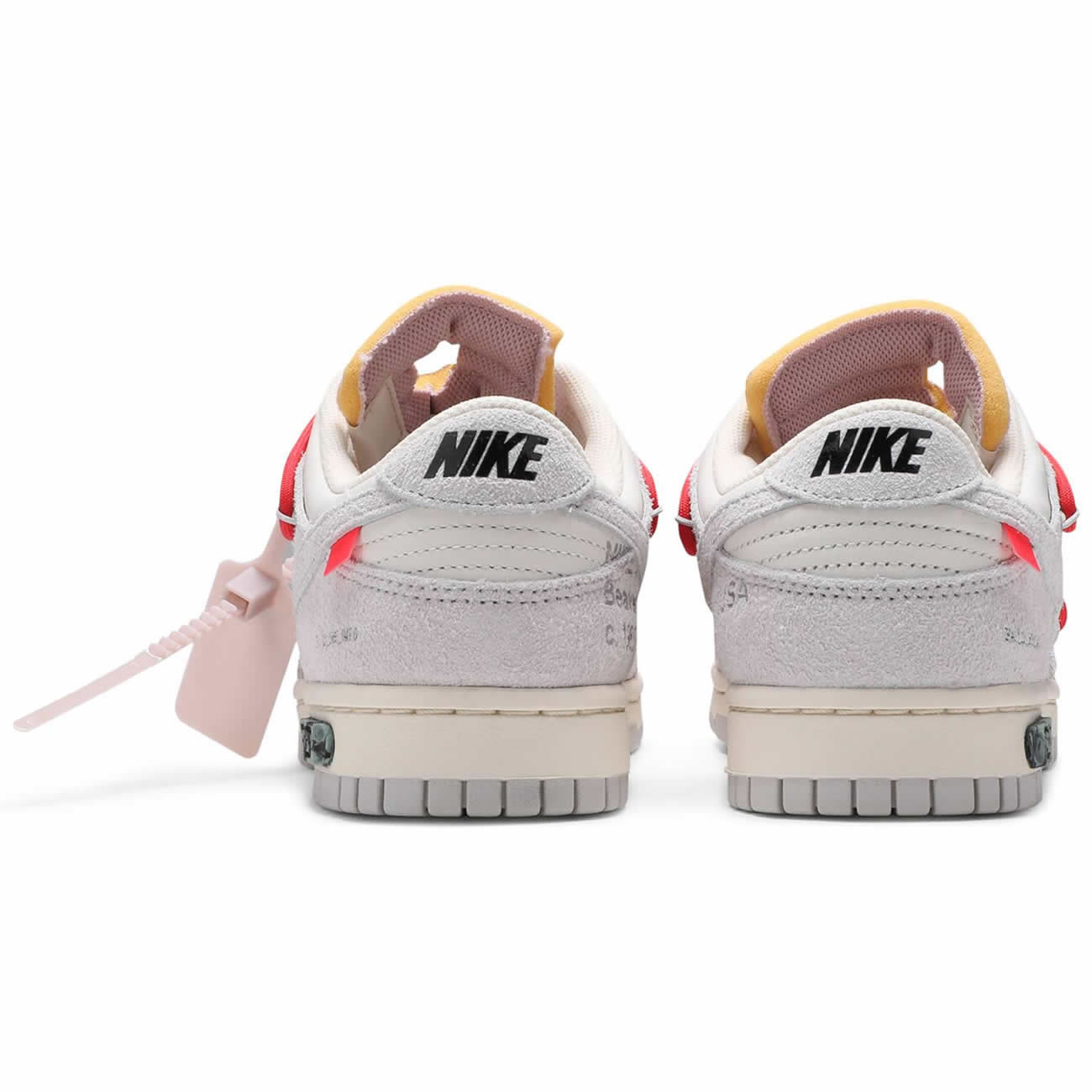 Off White Nike Sb Dunk Low Lot 33 Of 50 Sail Neutral Grey Chile Red Dj0950 118 (4) - newkick.app