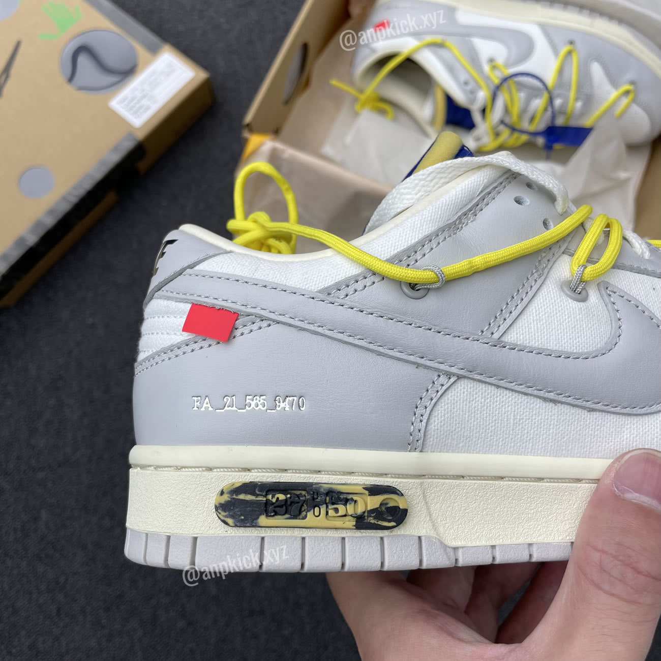 Off White Nike Sb Dunk Low The 27 Of 50 Sail Neutral Grey Dm1602 120 (3) - newkick.app