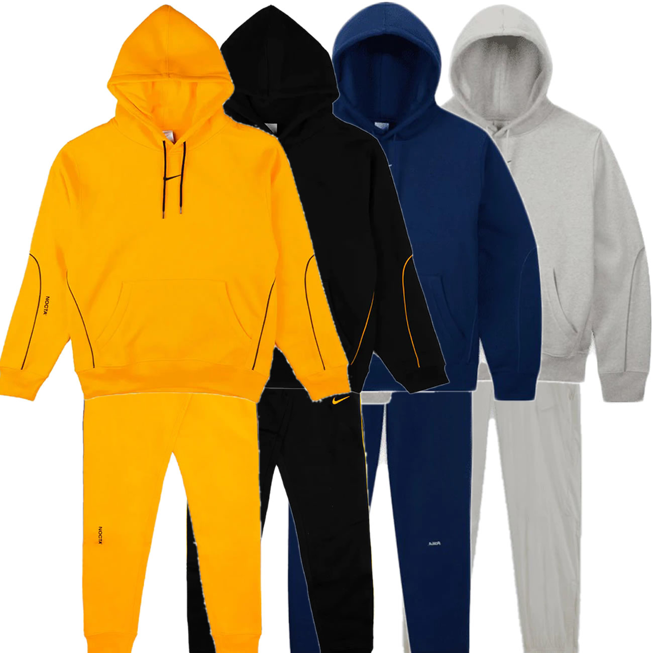 Nike Drake Nocta Hoodie Pants Yellow Black Navy Grey (1) - newkick.app