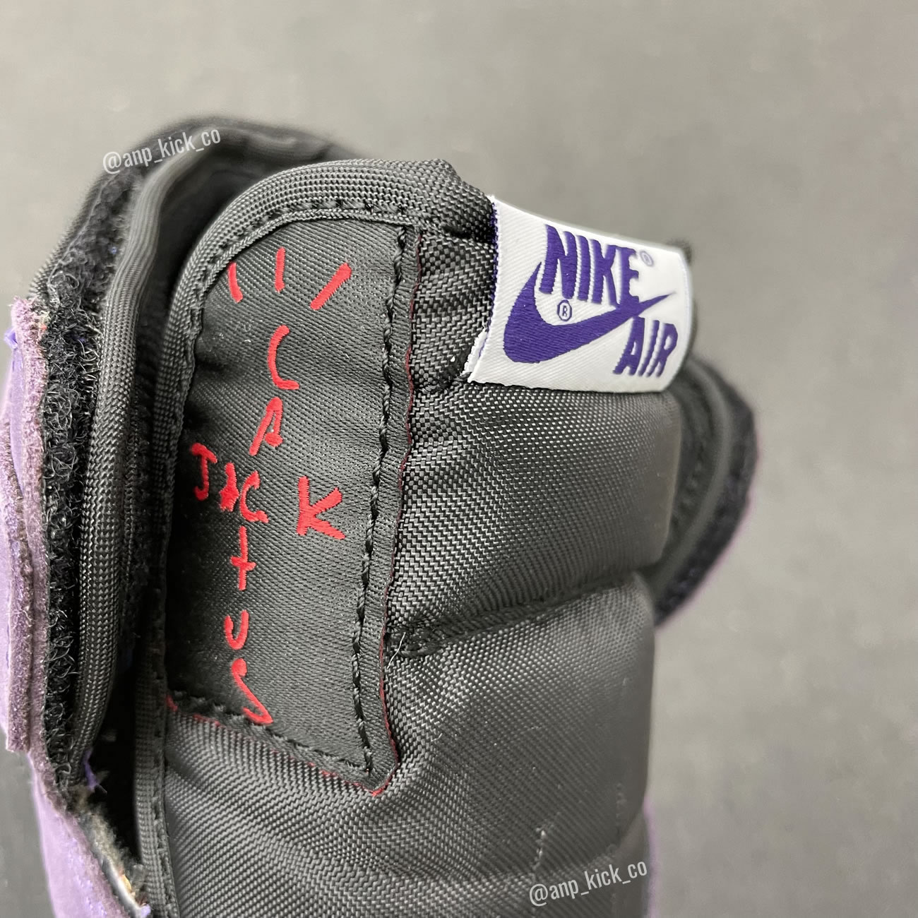 Travis Scott Air Jordan 1 High Og Sp Purple Black Anpkick Custom Making (4) - newkick.app