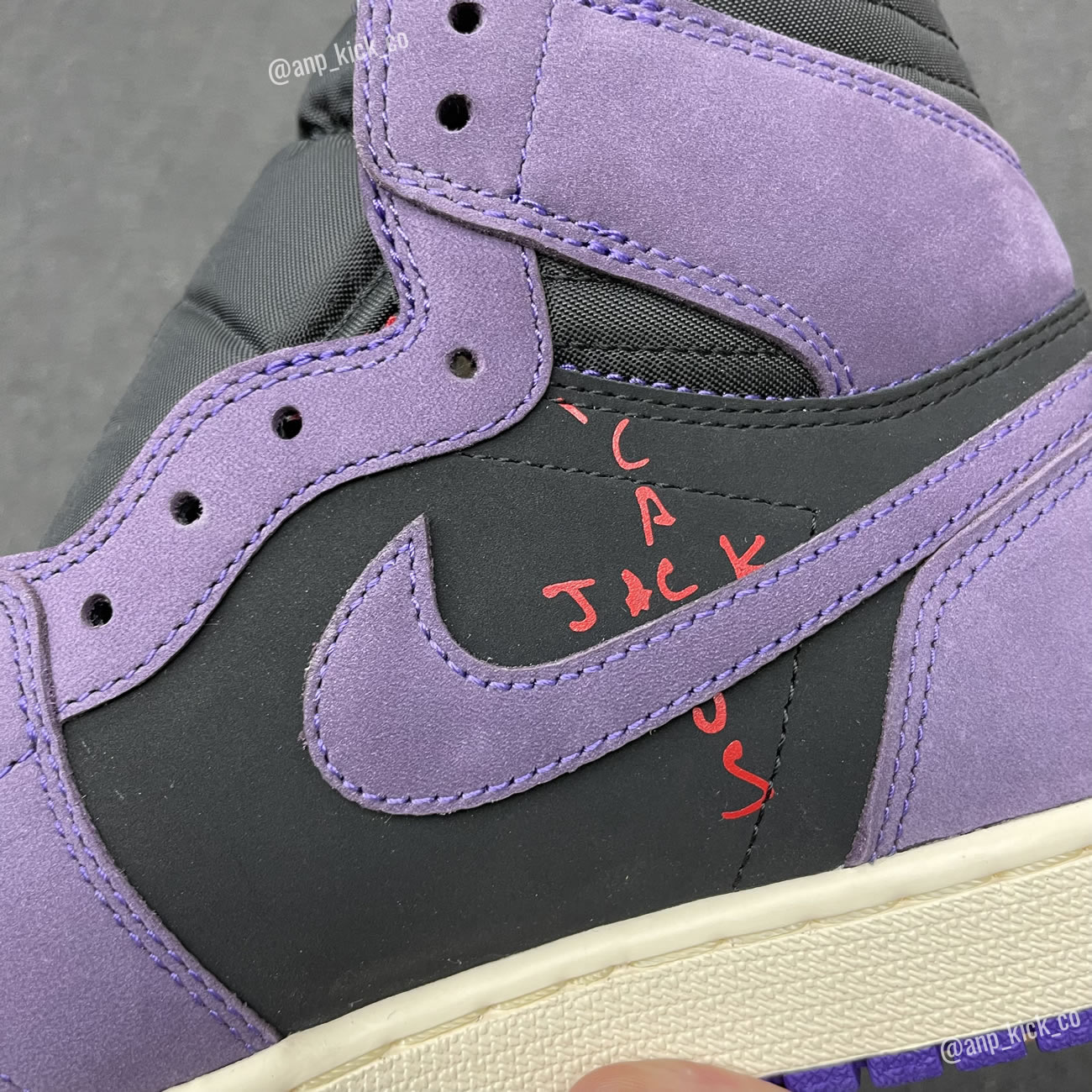 Travis Scott Air Jordan 1 High Og Sp Purple Black Anpkick Custom Making (5) - newkick.app