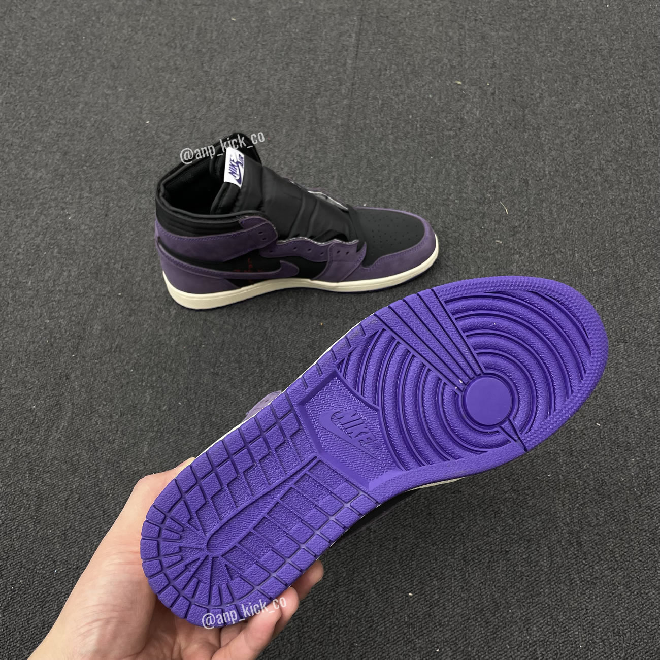 Travis Scott Air Jordan 1 High Og Sp Purple Black Anpkick Custom Making (6) - newkick.app