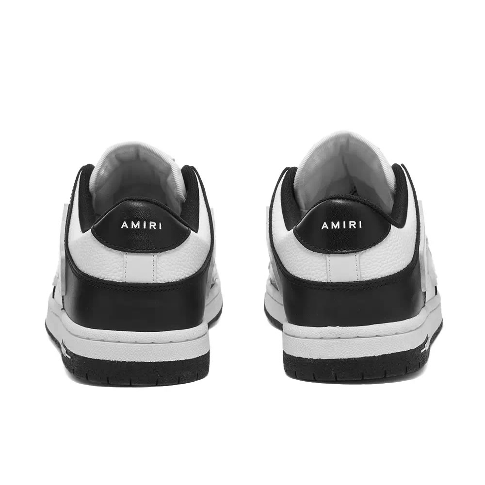 A M I R I Skel Top Low Leather Sneakers Black White Mfs003 000 (4) - newkick.app