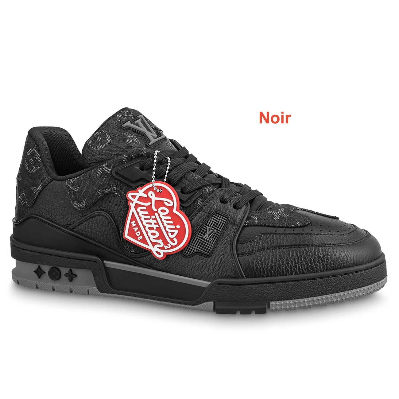 New L V Trainer Sneaker Shoes Noir (1) - newkick.app