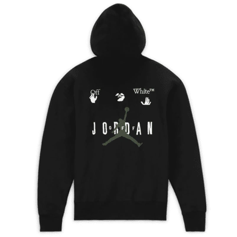 Off White Jordan Hoodie Black (1) - newkick.app