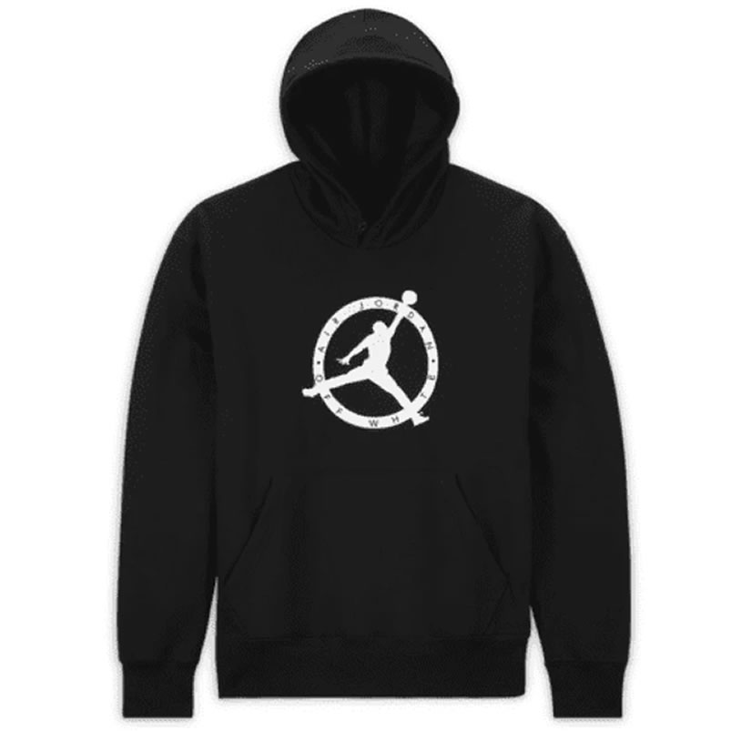 Off White Jordan Hoodie Black (2) - newkick.app