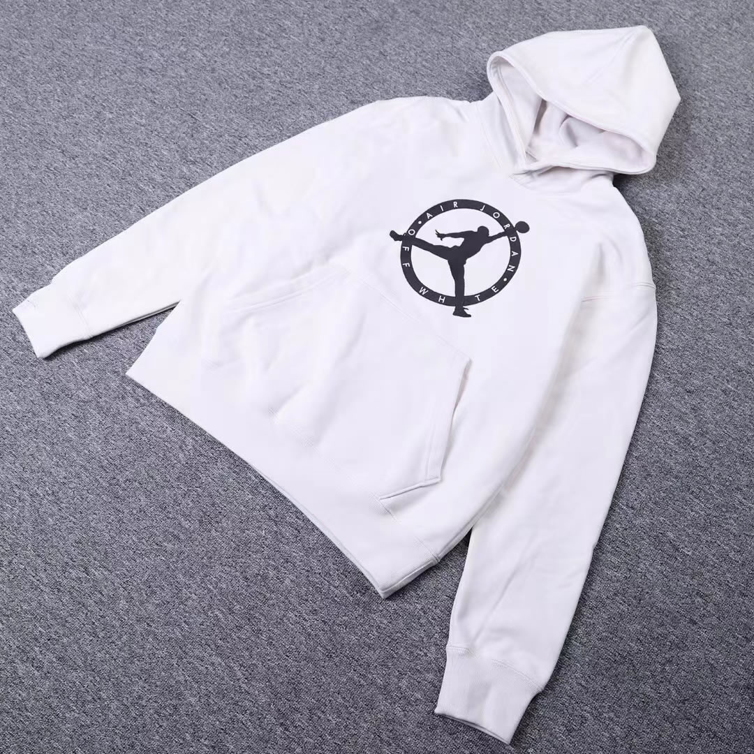 Off White Jordan Hoodie Anpkick White (1) - newkick.app