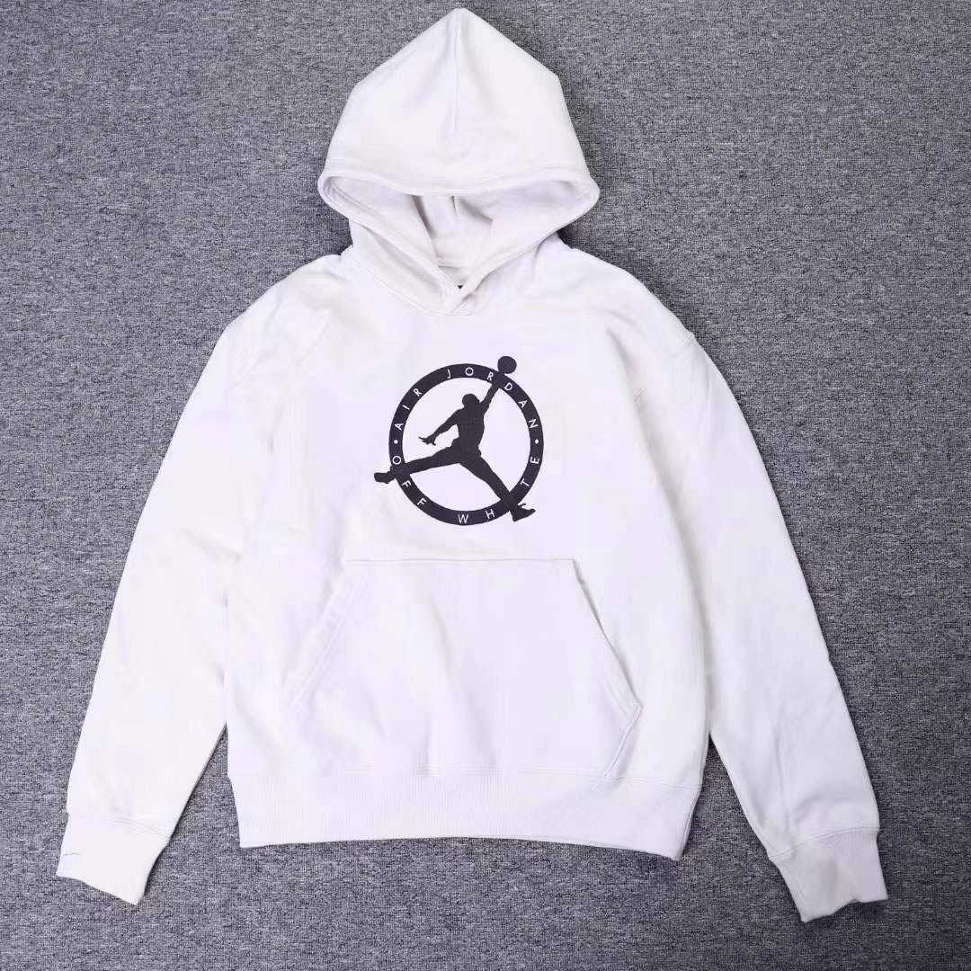 Off White Jordan Hoodie Anpkick White (2) - newkick.app