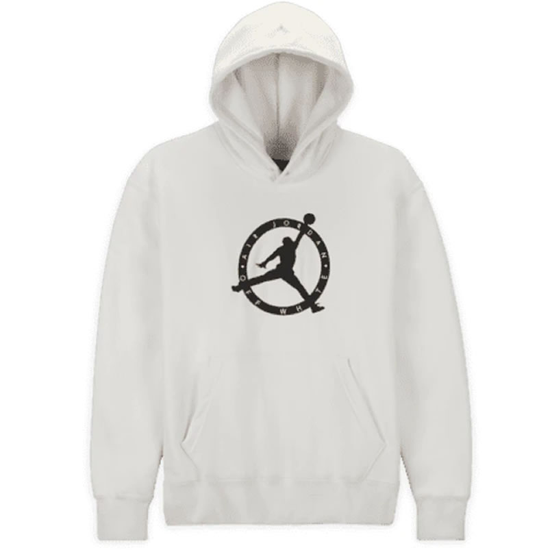 Off White Jordan Hoodie White (2) - newkick.app