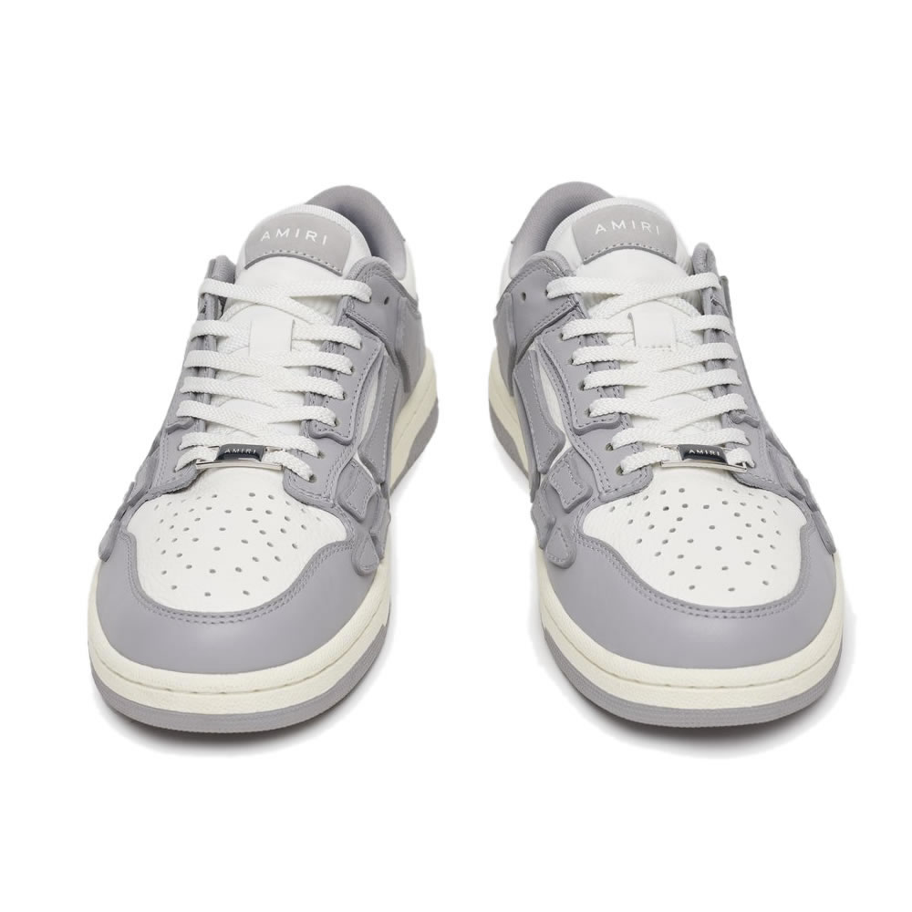 A M I R I Skel Top Low Leather Sneakers Grey White Mfs003 043 (5) - newkick.app