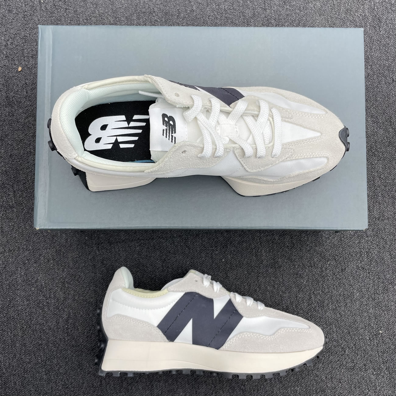 New Balance 327 Low Top Trainers Sneakers Ms327fe (1) - newkick.app