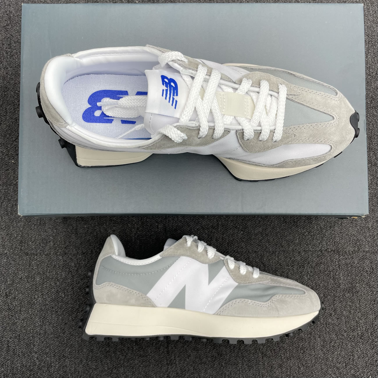 New Balance 327 Low Top Trainers Sneakers Ms327lab (1) - newkick.app