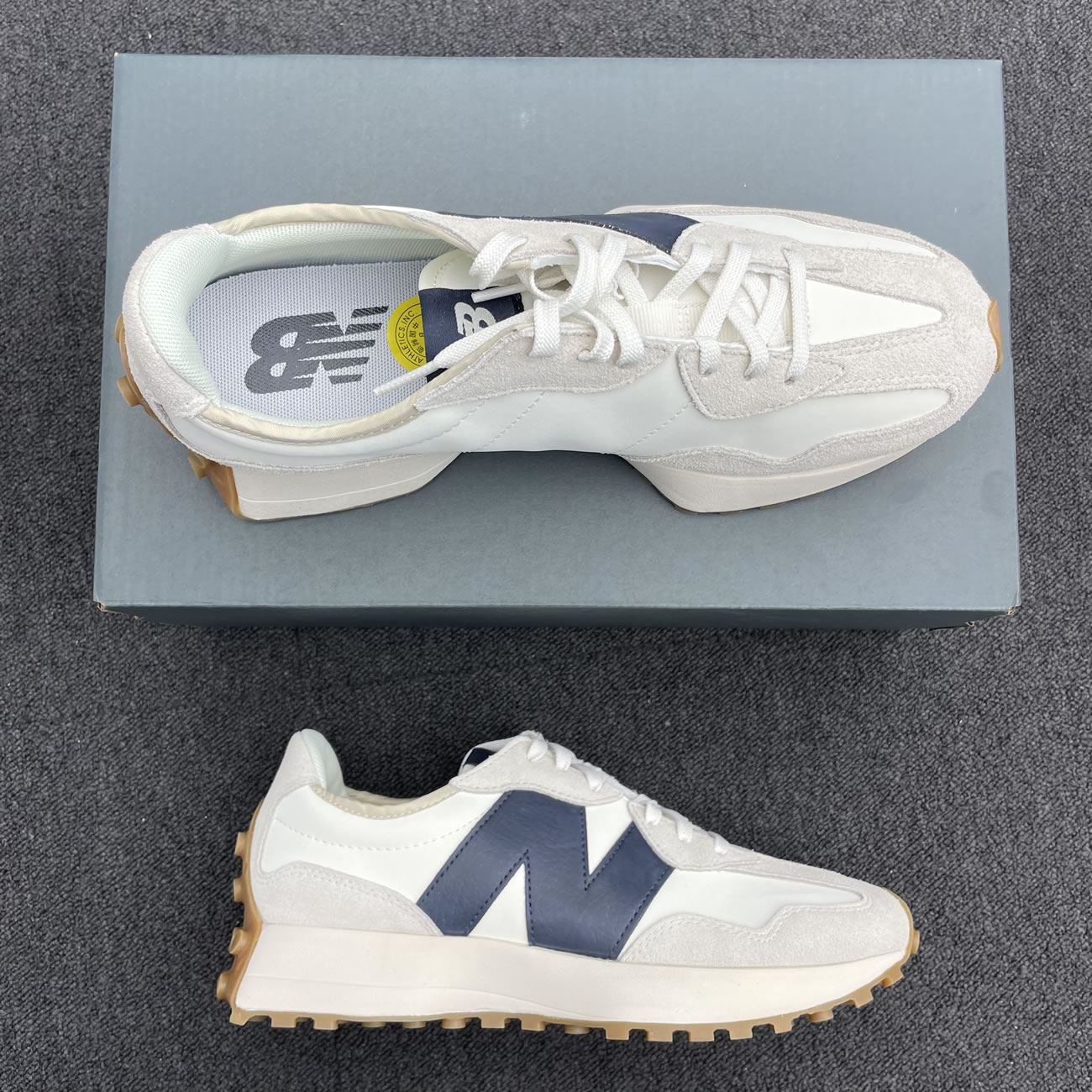 New Balance 327 Low Top Trainers Sneakers Ws327kb (1) - newkick.app