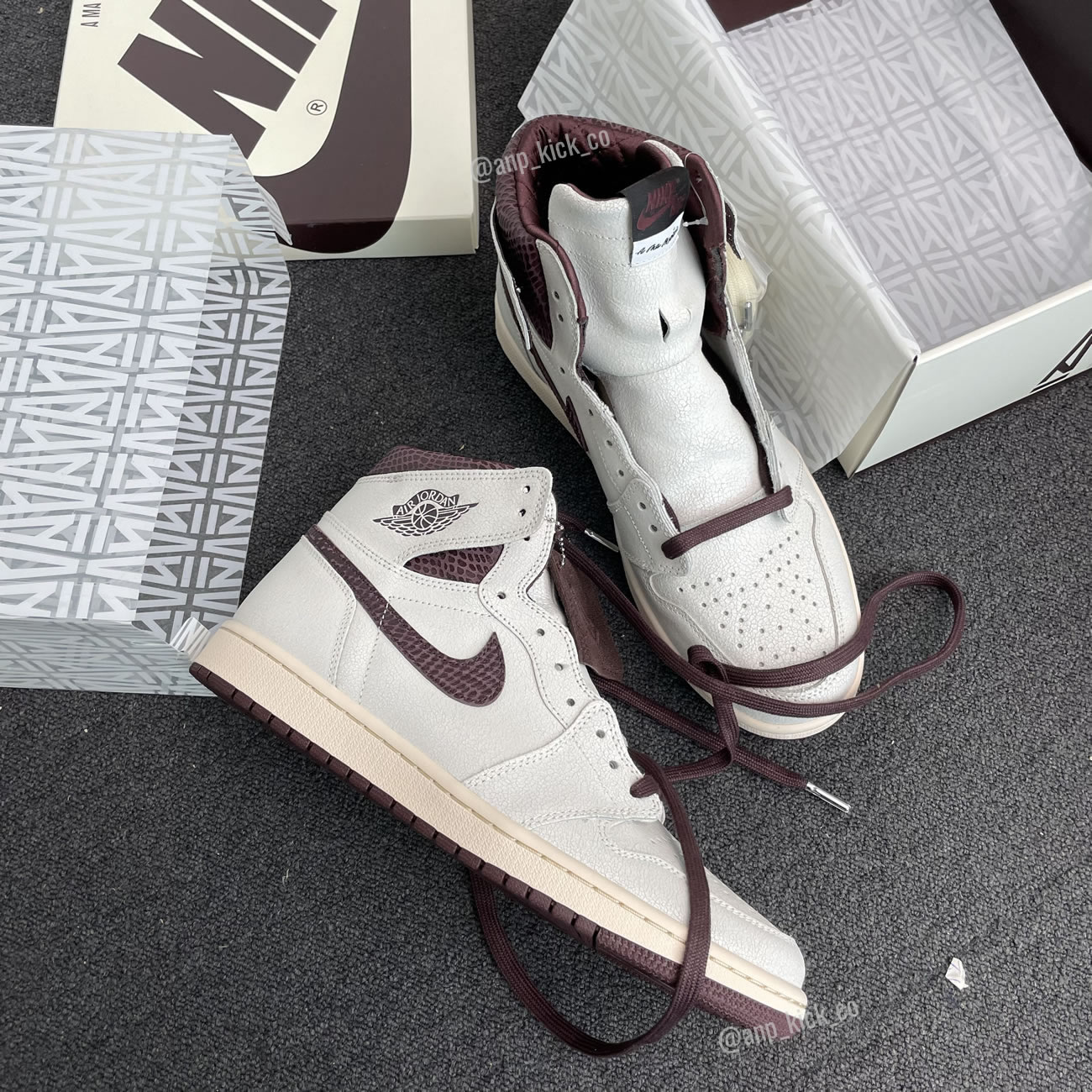 A Ma Maniere Air Jordan 1 High Og Sail And Burgundy Anpkick Do7097 100 (15) - newkick.app