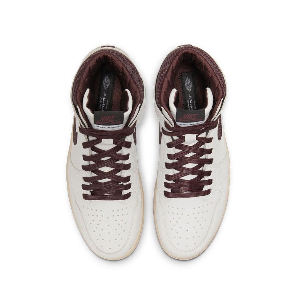 A Ma Maniere Air Jordan 1 High Og Sail And Burgundy Do7097 100 (4) - newkick.app