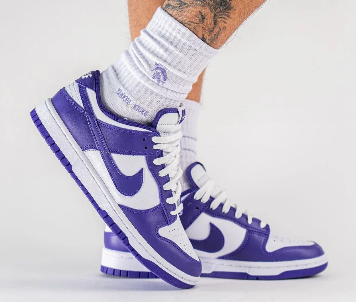 Nike Dunk Low Court Purple Dd1391 104 On Feet (1) - newkick.app