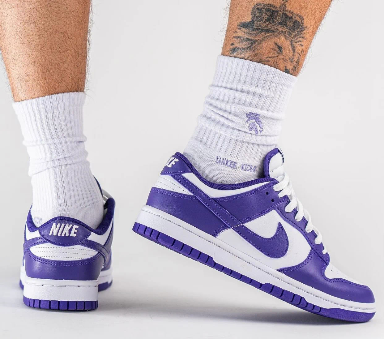 Nike Dunk Low Court Purple Dd1391 104 On Feet (5) - newkick.app