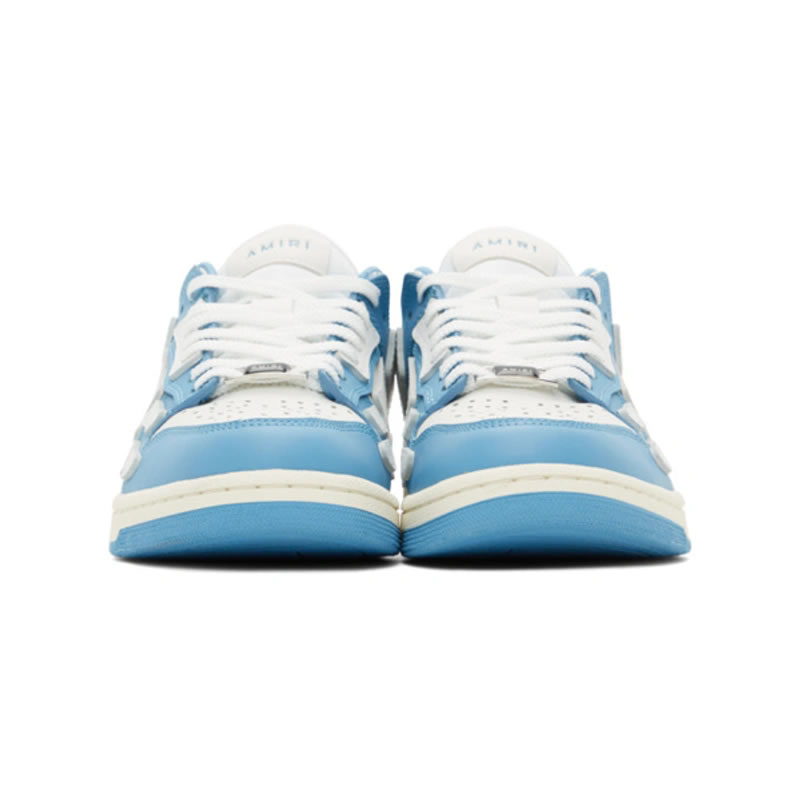 A M I R I Skel Top Low Leather Sneakers Blue Mfs003 462 (3) - newkick.app