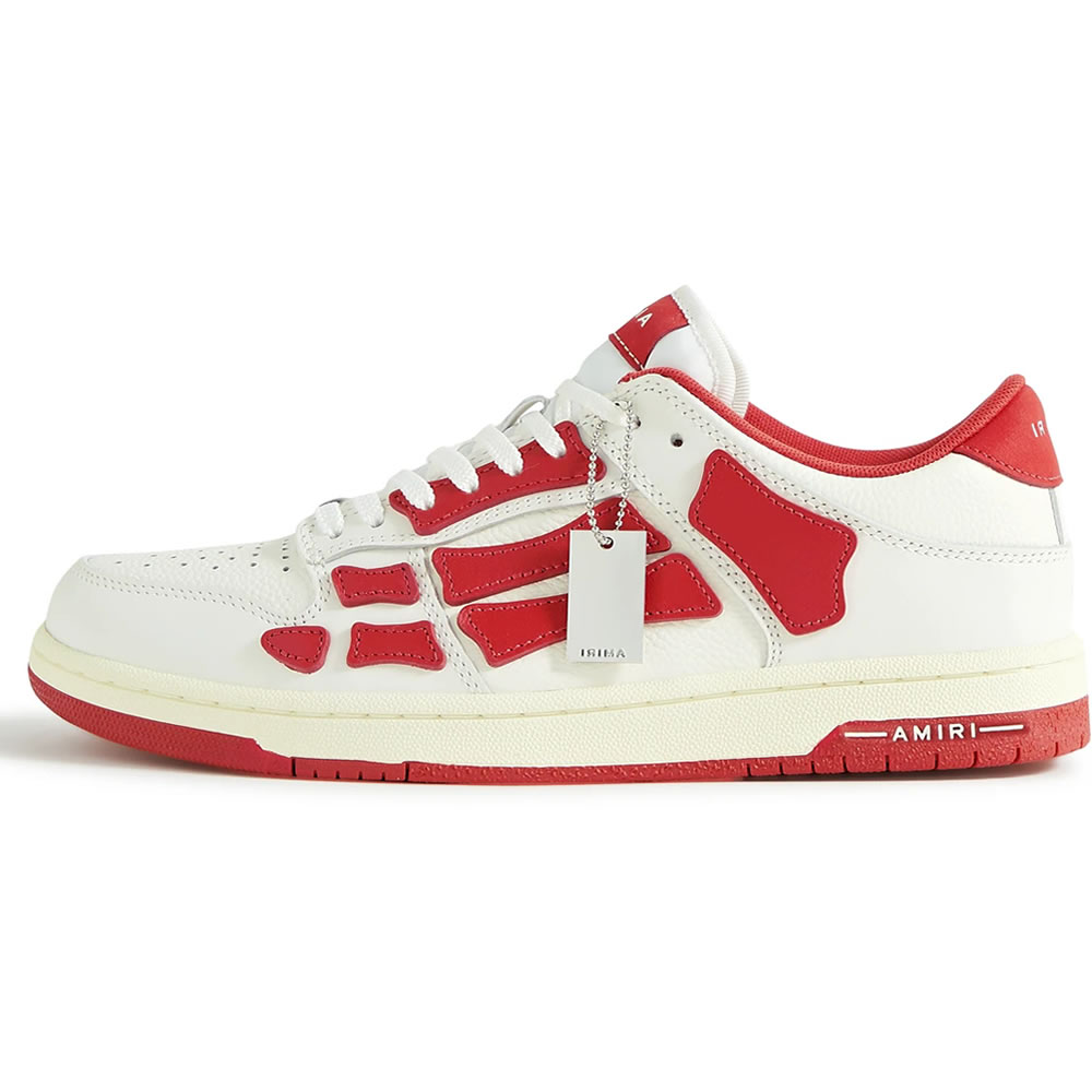 A M I R I Skel Top Low Leather Sneakers Red Mfs003 124 (1) - newkick.app