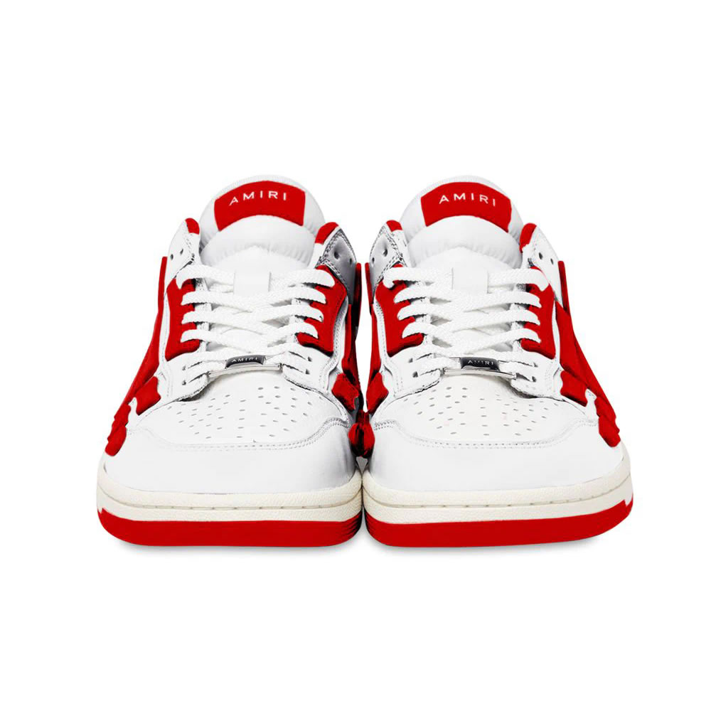 A M I R I Skel Top Low Leather Sneakers Red Mfs003 124 (3) - newkick.app