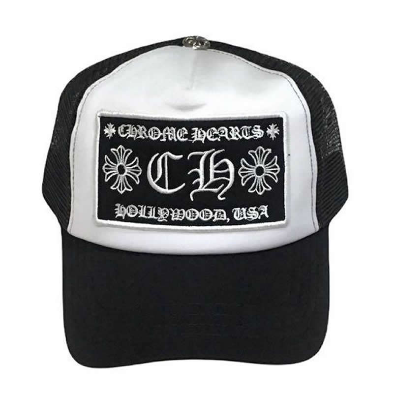 Ch Ro Me Hearts Ch Hollywood Trucker Hat Black White - newkick.app