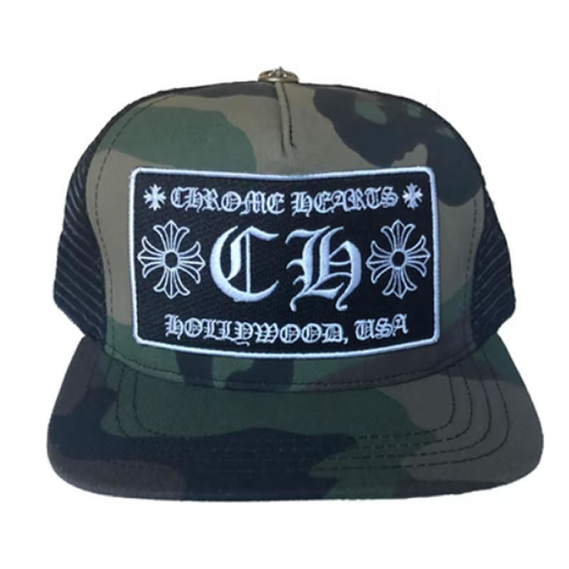 Ch Ro Me Hearts Ch Hollywood Trucker Hat Camo Black - newkick.app