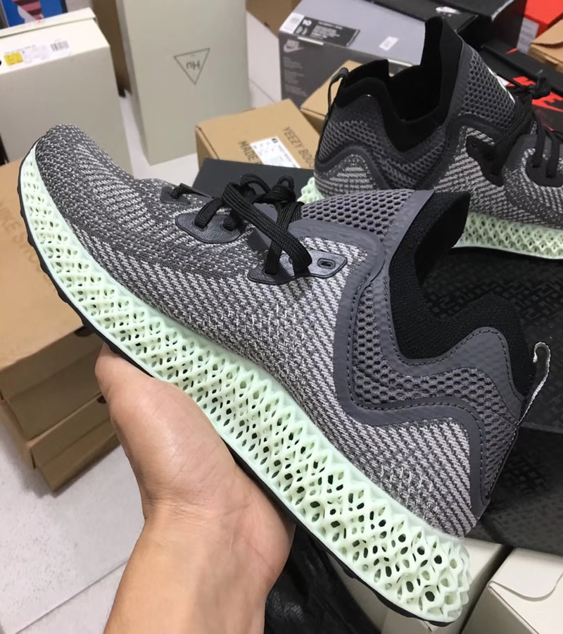 New Arrival Best Gray adidas Models Trainers Futurecraft Alphaedge 4D Running Shoes Detail Images 1