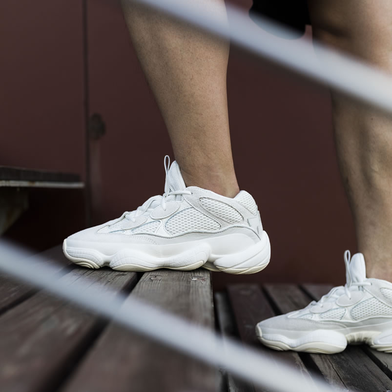 Adidas Yeezy 500 Bone White On Feet Outfit Fv3573 Release Date (6) - newkick.app