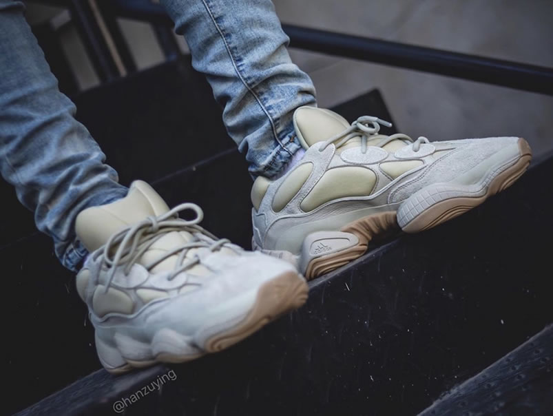 Adidas Yeezy 500 Stone White Fw4839 On Feet Release Date (5) - newkick.app