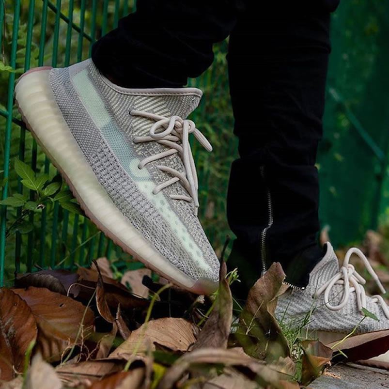 Adidas Yeezy Boost 350 V2 Citrin Non Reflective On Feet Release Date Fw3042 (1) - newkick.app